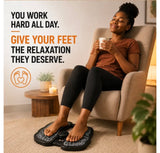 EMS Electric Foot Massager Mat with Remote. Massage Both Feet Simultaneously, Improving Blood Circulation, Relaxing Foot Muscle, Relieving Foot Pain, and Reducing Fatigue with 8 modes and 19 intensity levels