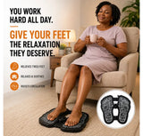 EMS Electric Foot Massager Mat with Remote. Massage Both Feet Simultaneously, Improving Blood Circulation, Relaxing Foot Muscle, Relieving Foot Pain, and Reducing Fatigue with 8 modes and 19 intensity levels