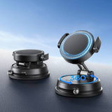 Magnetic Car Phone Holder, Smooth Glass Panel, Tile Surface , Desktop , Dormitory/Book Shelf , 360 Degrees Rotatable Foldable and Retractable Suction Cup Phone Mount