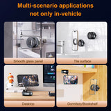 Magnetic Car Phone Holder, Smooth Glass Panel, Tile Surface , Desktop , Dormitory/Book Shelf , 360 Degrees Rotatable Foldable and Retractable Suction Cup Phone Mount
