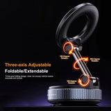 Magnetic Car Phone Holder, Smooth Glass Panel, Tile Surface , Desktop , Dormitory/Book Shelf , 360 Degrees Rotatable Foldable and Retractable Suction Cup Phone Mount